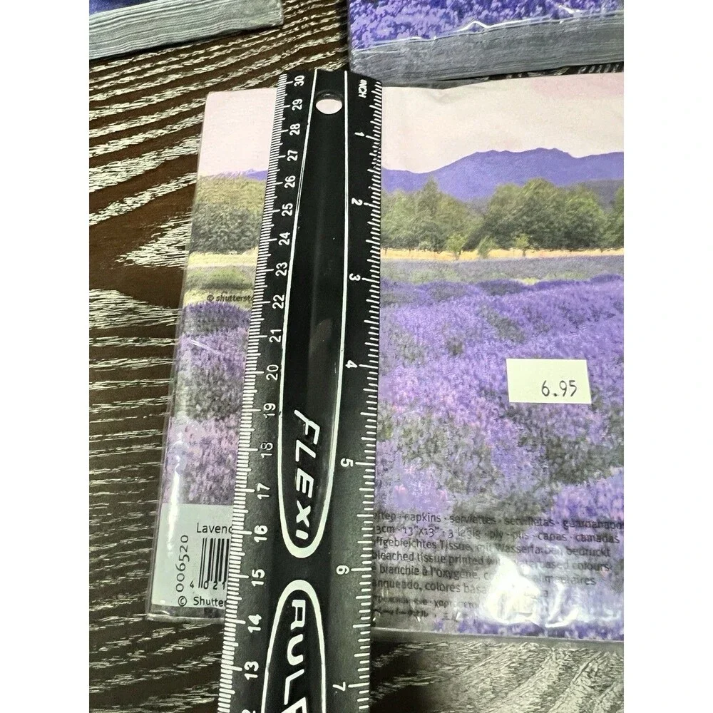 3 packs PAW napkins Lunch Decoupage dinner purple Lavender Package Of 20 6.5